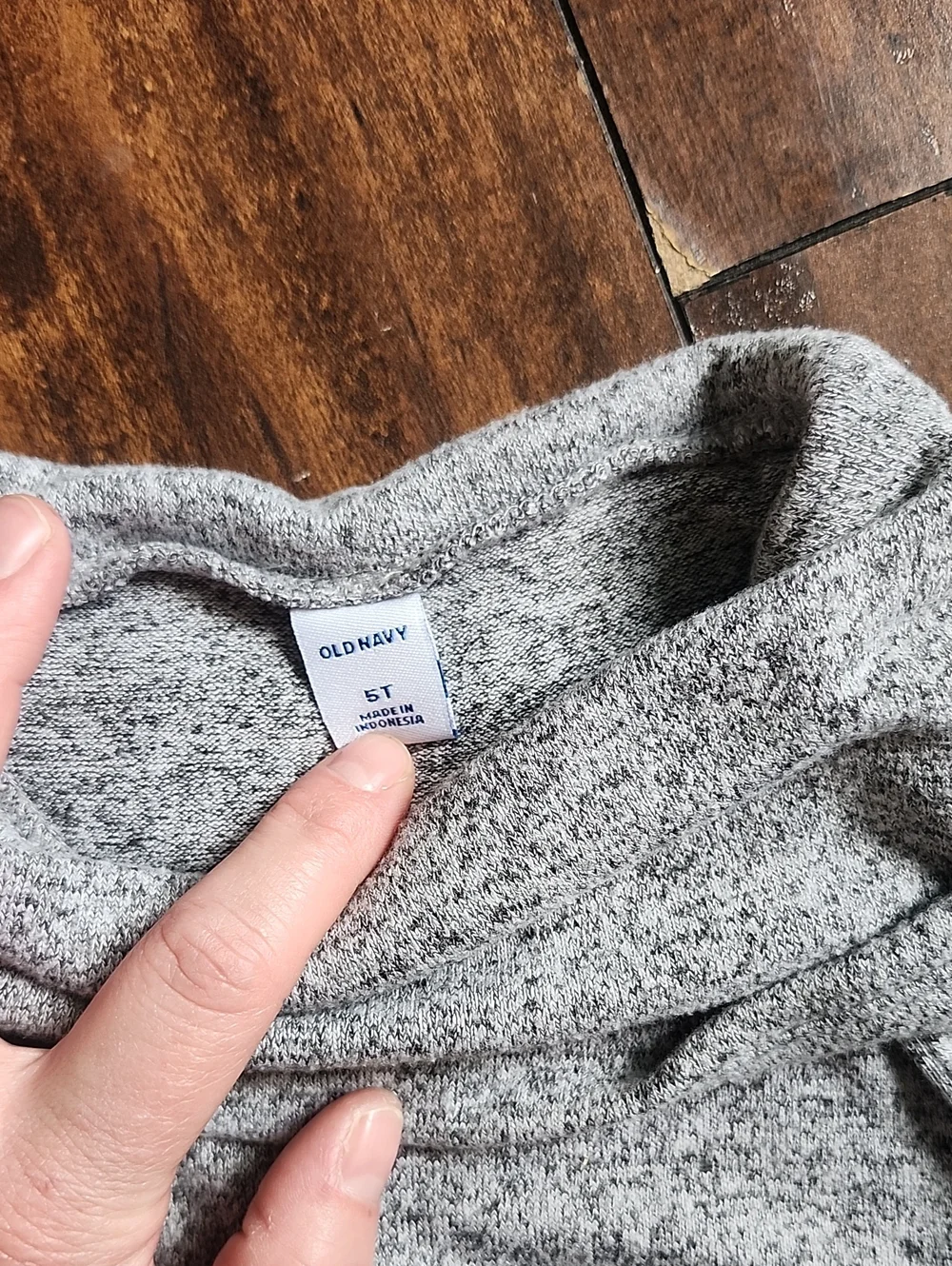 3/$15! Old Navy 5t Gray Cowl Neck Long Sleeve Girls Dress